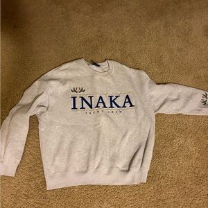 Inaka Power Light Gray Crewneck Sweater